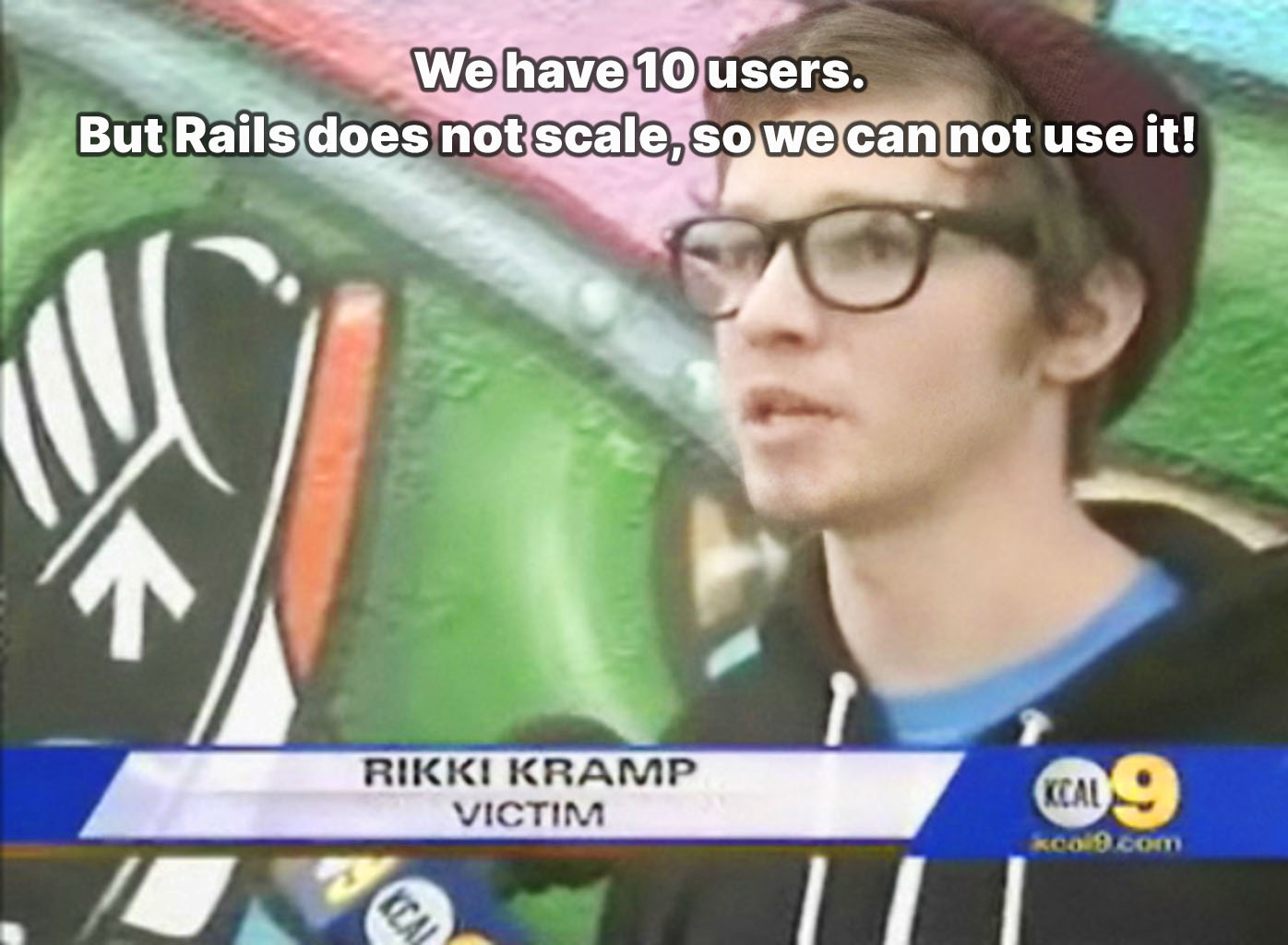 But we can't...